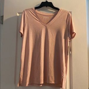 Mauve V-neck Tee